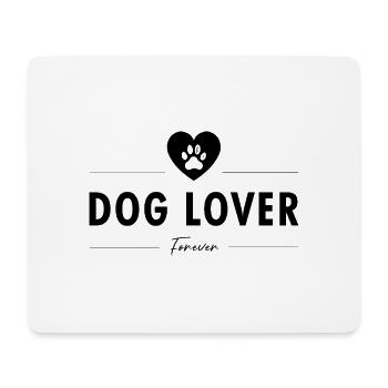 Dog Lover (Black) - Mouse Pad (horizontal) - white - Front