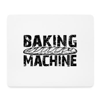 I bake my own bread - funny baking motif - Mouse Pad (horizontal) - white - Front