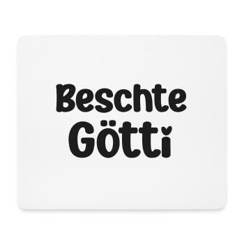 Beschte Götti bester Götti bescht Götti Schweiz - Mousepad (Querformat) - Weiß - Vorne