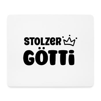 Stolzer Götti Bester Götti Patenonkel Schweiz - Mousepad (Querformat) - Weiß - Vorne