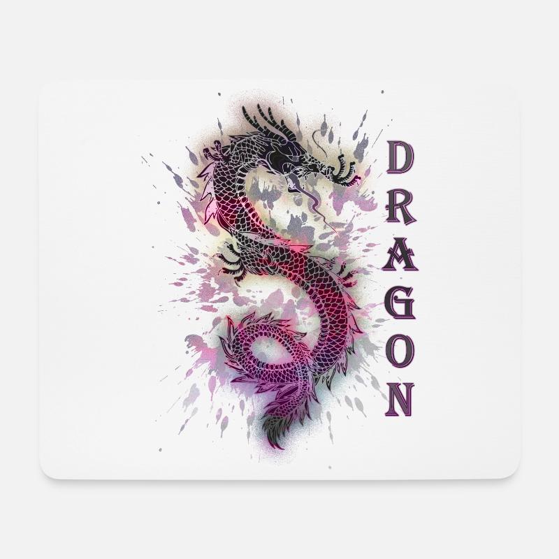 DRAGON DRACHE - Mouse Pad (horizontal) - white