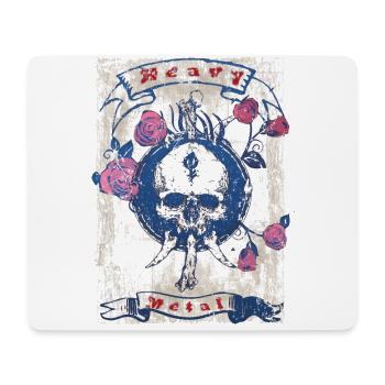Heavy Rock Musique Rock - Tapis de souris (format paysage) - blanc - Devant