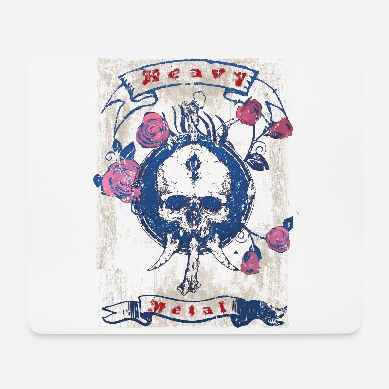 Heavy Metal Rock Music - Mousepad (Querformat) - Weiß
