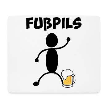 Fußpils - Tapis de souris (format paysage) - blanc - Devant
