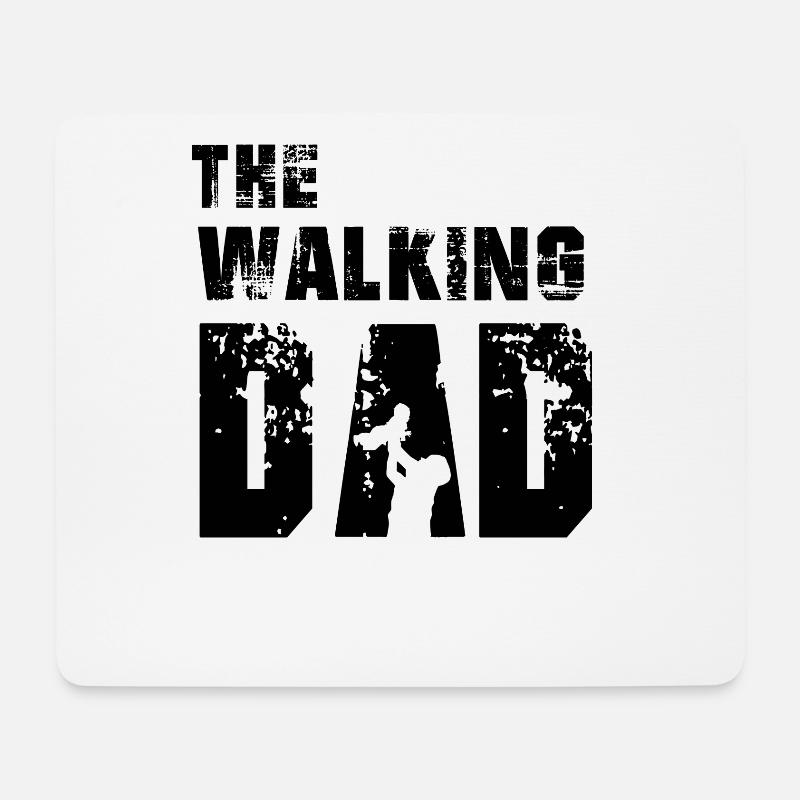 The Walking Dad - Mouse Pad (horizontal) - white