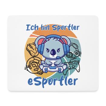 Gaming Tier - Koala - Mousepad (Querformat) - Weiß - Vorne