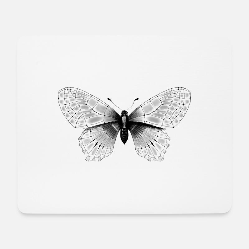 BUTTERFLY - Mousepad (Querformat) - Weiß