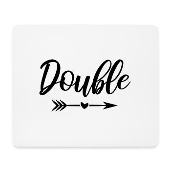 Gemini Twin Spell Double Trouble - black - Mouse Pad (horizontal) - white - Front