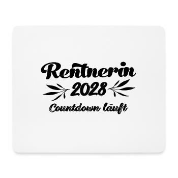 Rentner 2028 Countdown läuft Rente 2028 Ruhestand - Mousepad (Querformat) - Weiß - Vorne