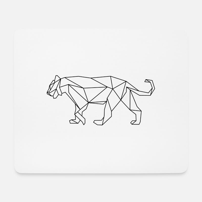 Tiger - Mousepad (Querformat) - Weiß