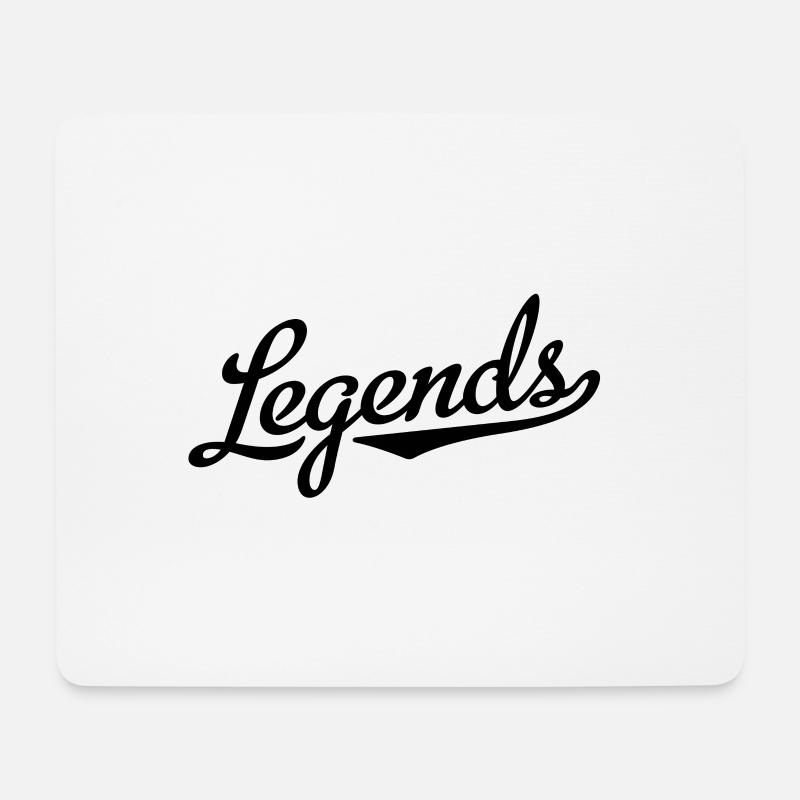 Legends - Mousepad (Querformat) - Weiß