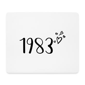 1983 - Mousepad (Querformat) - Weiß - Vorne