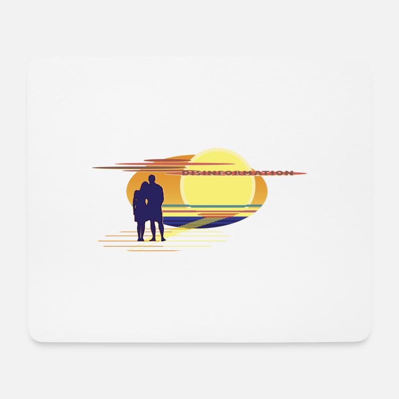 Disinformation - Mousepad (Querformat) - Weiß