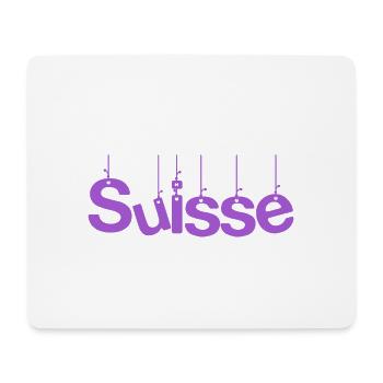 SUISSE. PAYS. GENEVE. SUISSE. HUMOUR - Tapis de souris (format paysage) - blanc - Devant