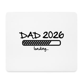 Dad 2026 lädt - Schwangerschaft Baby Vater to be - Mousepad (Querformat) - Weiß - Vorne