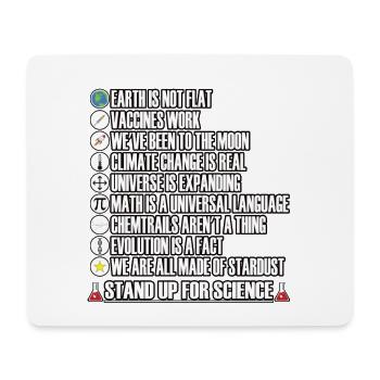 Stand up for Science - Mouse Pad (horizontal) - white - Front