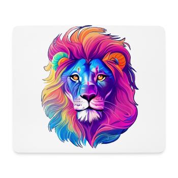 Lion - Mouse Pad (horizontal) - white - Front