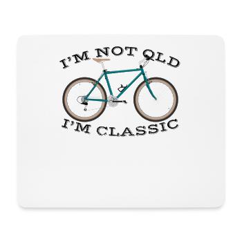 Funny Gift Antique Mountain Bike Enthusiast - Mouse Pad (horizontal) - white - Front
