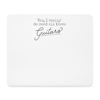 Design Drôle pour Guitariste, Phrase Humoristique - Tapis de souris (format paysage) - blanc - Devant