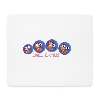 famille disco, famille, bal disco, discothèque - Tapis de souris (format paysage) - blanc - Devant