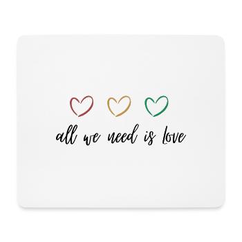 Liebe und Hoffnung - Mousepad (Querformat) - Weiß - Vorne