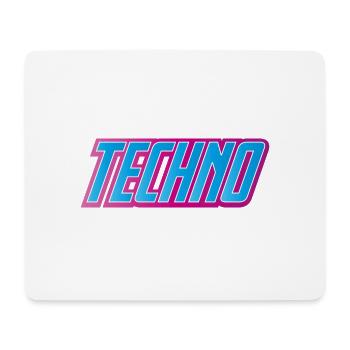 Techno Festival - Mousepad (Querformat) - Weiß - Vorne