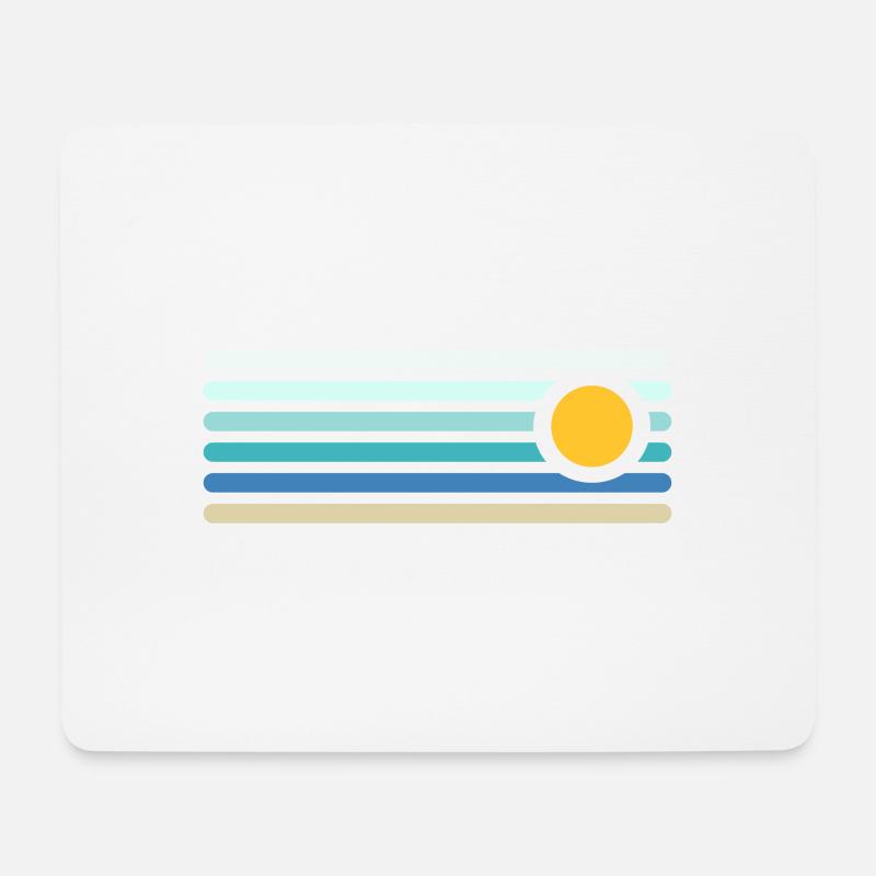Strand - Mousepad (Querformat) - Weiß