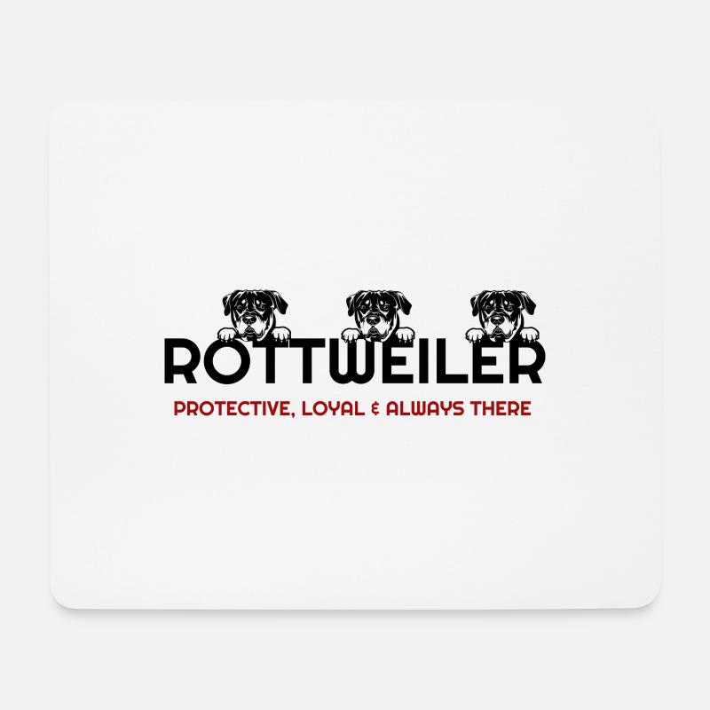 Ich liebe meinen Rottweiler, Rottweiler, Rottweiler Hund, - Mousepad (Querformat) - Weiß