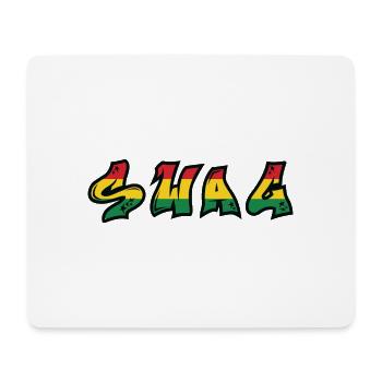 Police de graffiti rastafari SWAG - Tapis de souris (format paysage) - blanc - Devant
