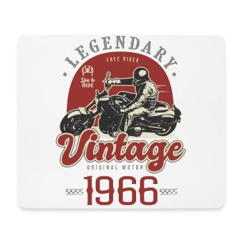 1966 Jubiläum Motorrad Biker Vintage Jahre - Mousepad (Querformat) - Weiß - Vorne