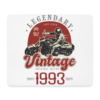 1993 Jubiläum Motorrad Biker Jahrgang 30 Jahre - Mousepad (Querformat) - Weiß - Vorne