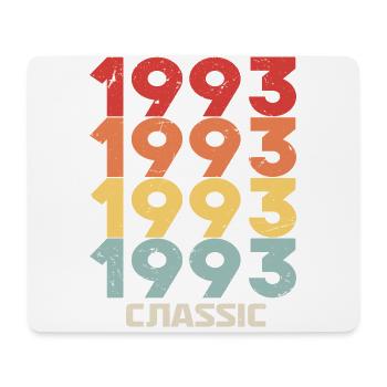 1993 Anniversaire dans le style vintage classique 1993 - Tapis de souris (format paysage) - blanc - Devant