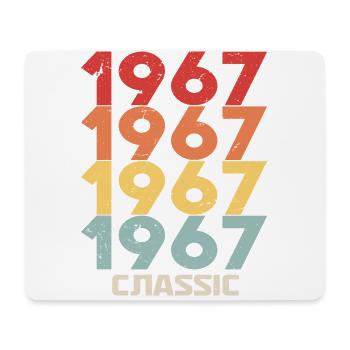 1967 Jubilé dans un style vintage classique 1967 - Tapis de souris (format paysage) - blanc - Devant