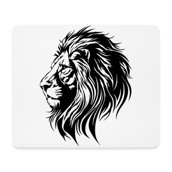 Lion's head symbol lion - Mouse Pad (horizontal) - white - Front