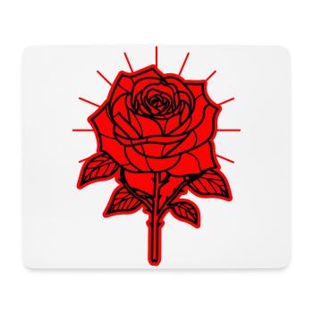 Épines de fleur de rose - Tapis de souris (format paysage) - blanc - Devant