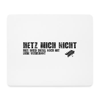 Hetz mich nicht by Aggro Chief(R) - Mousepad (Querformat) - Weiß - Vorne
