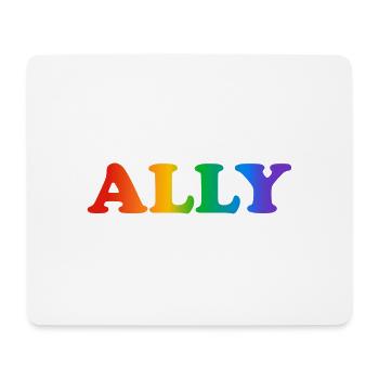 Gay Pride Verbündeter - Mousepad (Querformat) - Weiß - Vorne