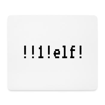 Motiv "!!1!elf!" - "eins elf" - Mousepad (Querformat) - Weiß - Vorne