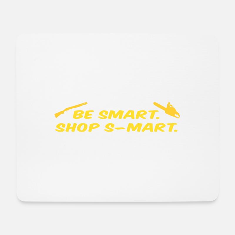 Be smart. Shop S-Mart - Mousepad (Querformat) - Weiß