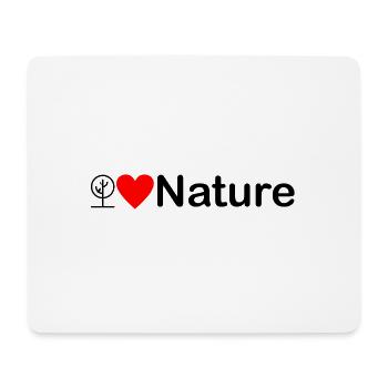Natur Ich liebe die Natur - Mousepad (Querformat) - Weiß - Vorne