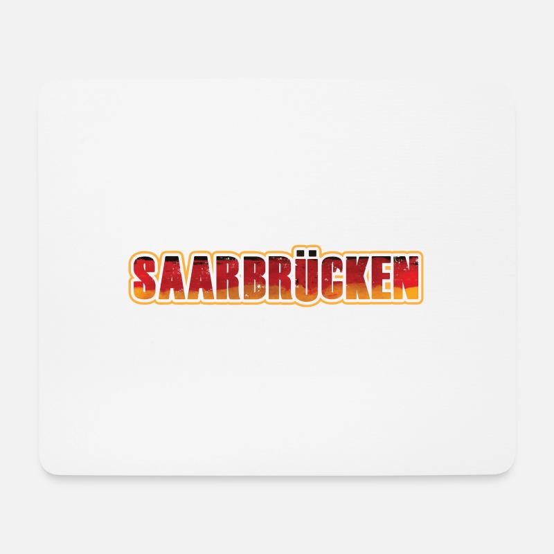 Saarbrücken - Mousepad (Querformat) - Weiß