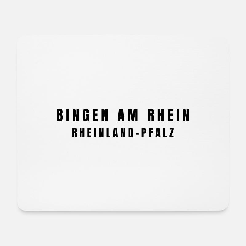 Bingen am Rhein Rheinland-Pfalz - Mousepad (Querformat) - Weiß