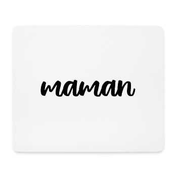 Mama: Elegante handgeschriebene Typografie - Mousepad (Querformat) - Weiß - Vorne