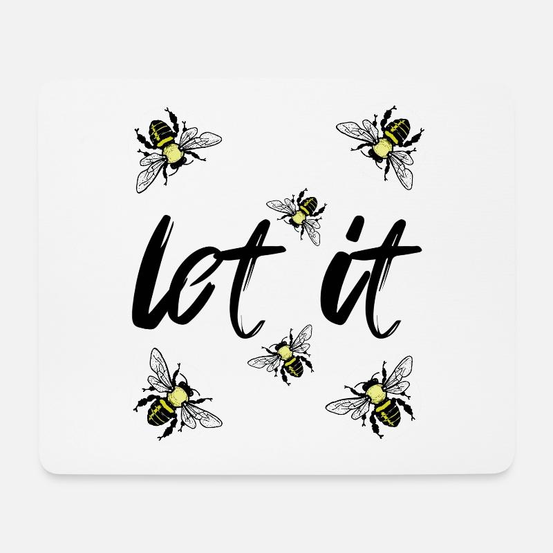 let it be - Mousepad (Querformat) - Weiß