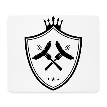 bratwurst symbol wappen wurst currywurst - Mousepad (Querformat) - Weiß - Vorne