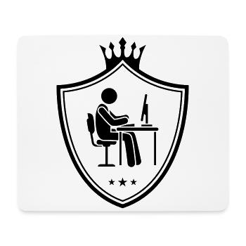 work office business coat of arms symbol - Mouse Pad (horizontal) - white - Front