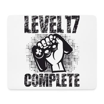 Level 17 Complete Birthday Gift 17 years - Mouse Pad (horizontal) - white - Front