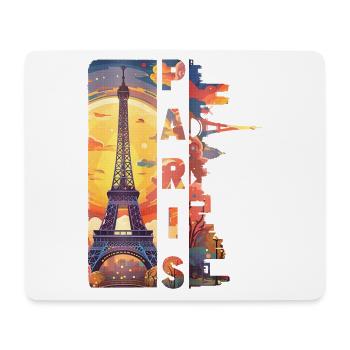 Paris, Eiffel Tower, France, City, Skyline, Art - Mouse Pad (horizontal) - white - Front
