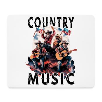 Country Music Guitar Guitarist Singer USA Vintage - Mouse Pad (horizontal) - white - Front