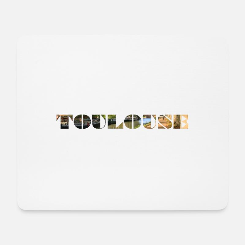 TOULOUSE CANAL DU MIDI - Mousepad (Querformat) - Weiß